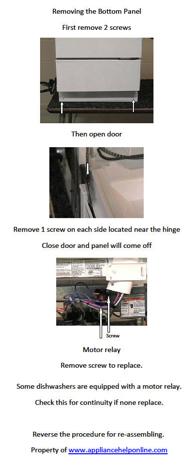 Dishwasher Motor Relay Replacement