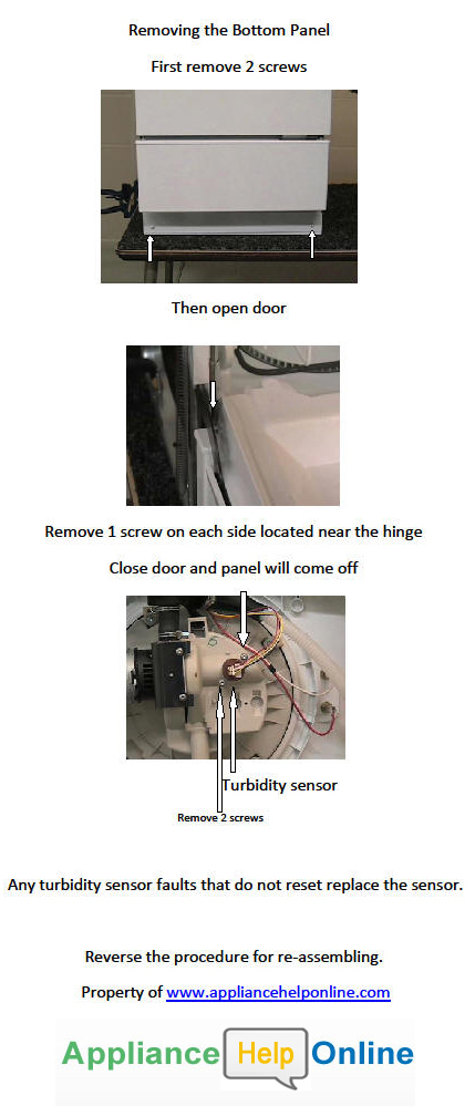 Dishwasher Turbidity Sensor Replacement