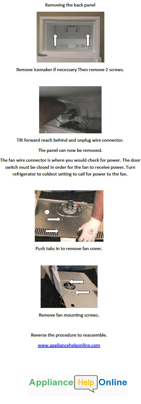 Refrigerator Evaporator Fan Replacement