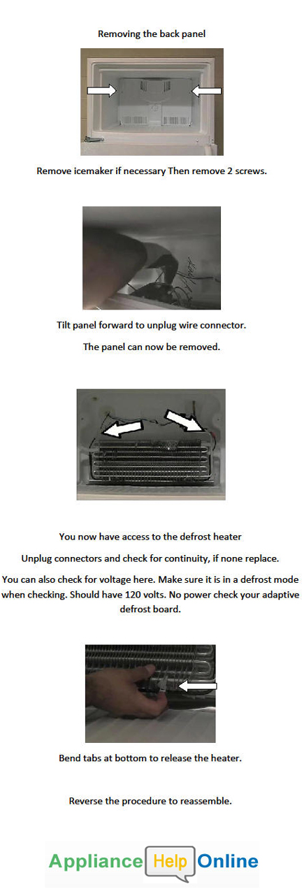 Refrigerator Defrost Heater Replacement